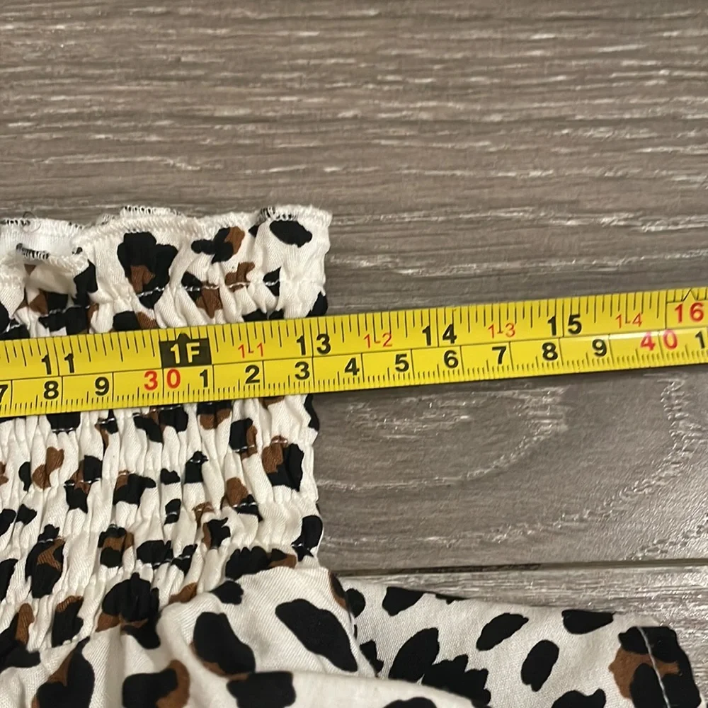 En Elly Leopard Cheetah Print Flowy Skirt Large - Picture 9 of 9